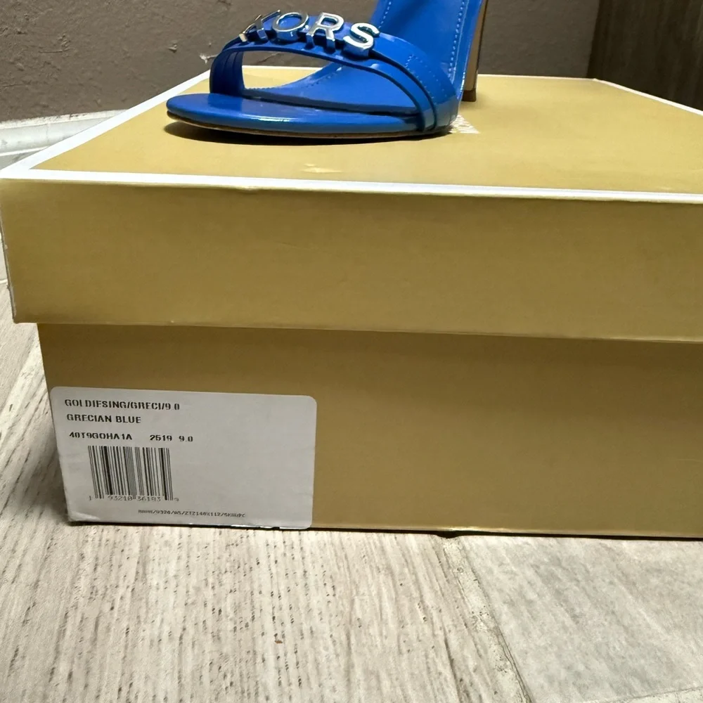 Michael Kors Vibrant Blue Strappy Heels - Picture 6 of 6